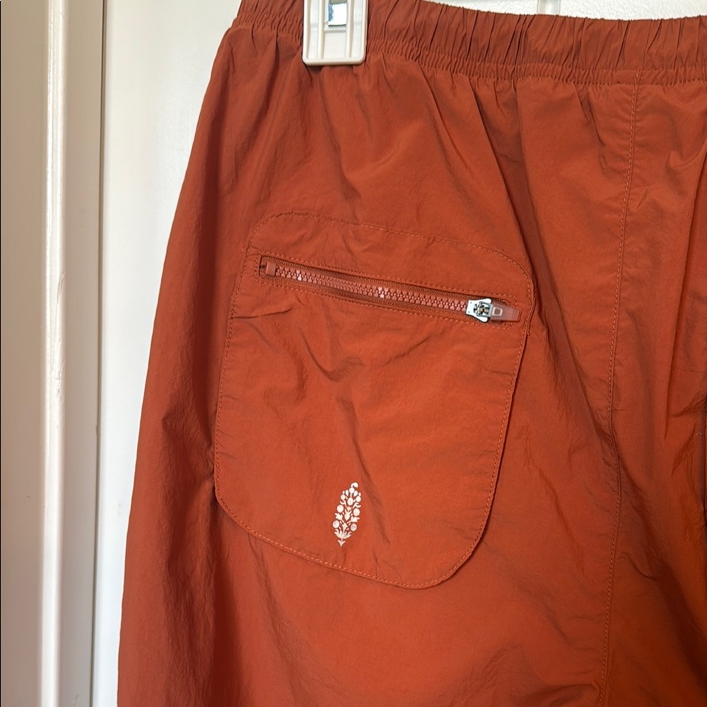 Free People Orange Track Pants with Tapered Fit - Picture 5 of 5